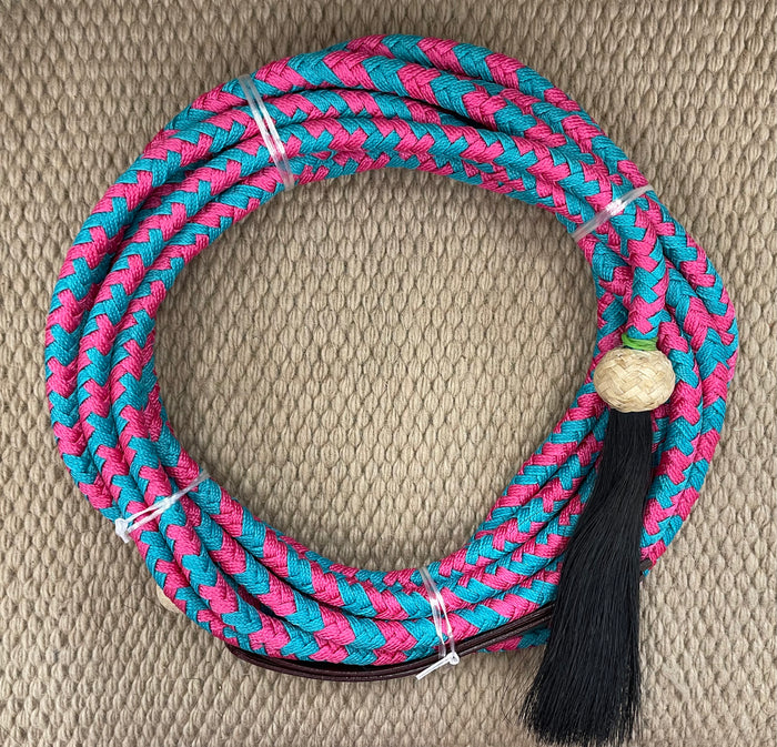 Mecate - MEC12 - 1/2"x22' Paracord Pink and Teal