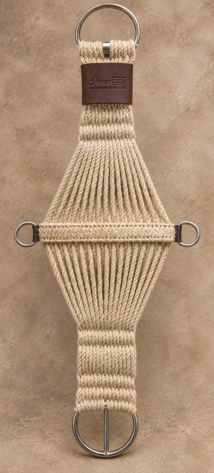 Cinches - C18 - 5 Star Roper Mohair 28" Natural