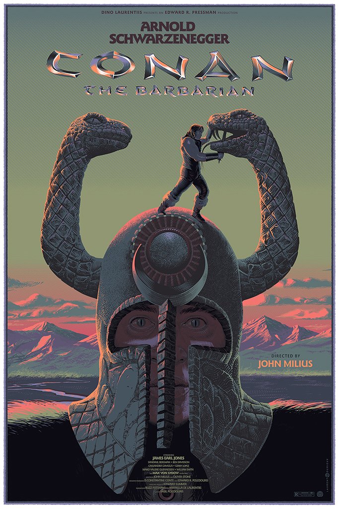 Conan the Barbarian (variant) by Laurent Durieux, 24" x 36" Screen Print