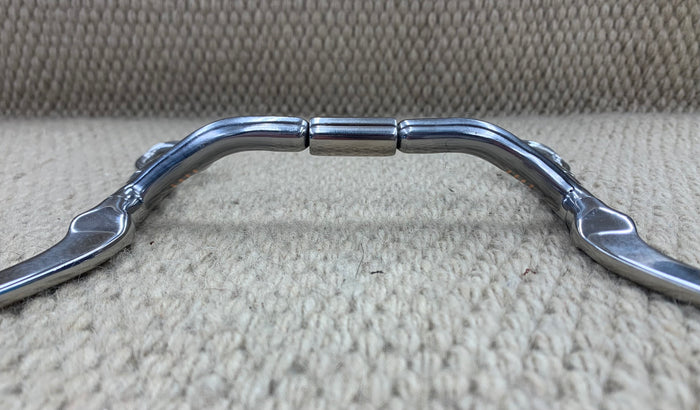 BIT - MB32 - Myler Flat Long Shank Sweet Iron Mullen Barrel Stainless