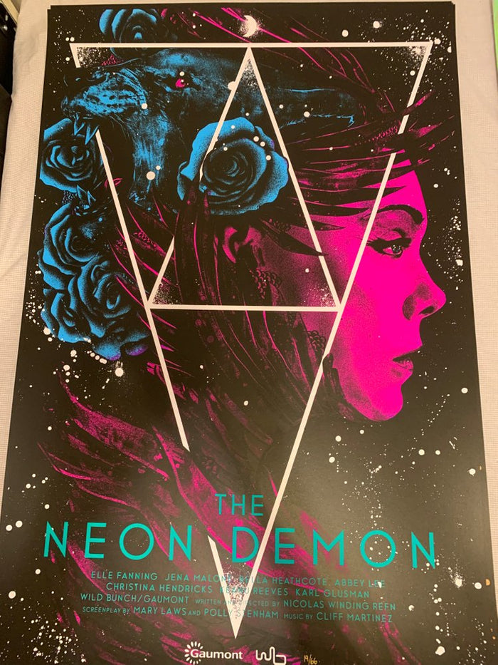The Neon Demon (blacklight variant) by Nikita Kaun, 24" x 36" Screen Print
