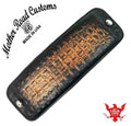 1982-2003 Harley Sportster P-Pad Passenger Seat Ant Brown Alligator Steel MRC - Mother Road Customs