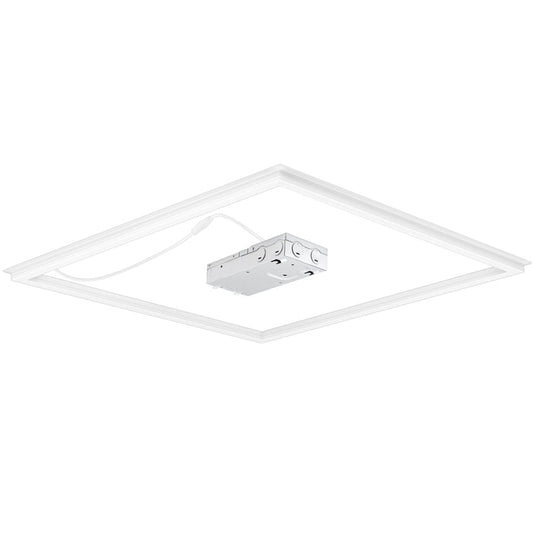 Konlite 2x2 ft LED Frame light fixture on a white background
