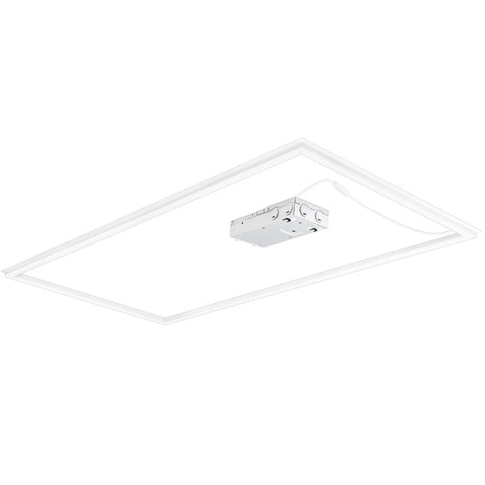 Konlite 2x4 LED Frame light fixture on a white background