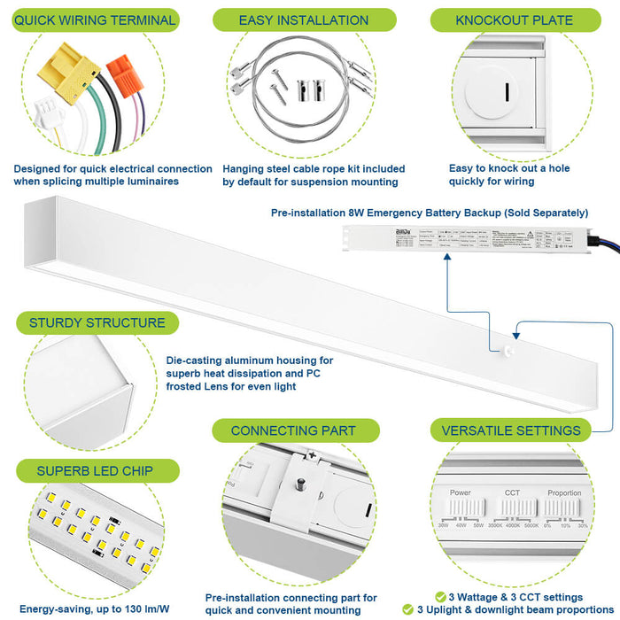 4 FT Architectural Linear Light LED Linear Fixture product details