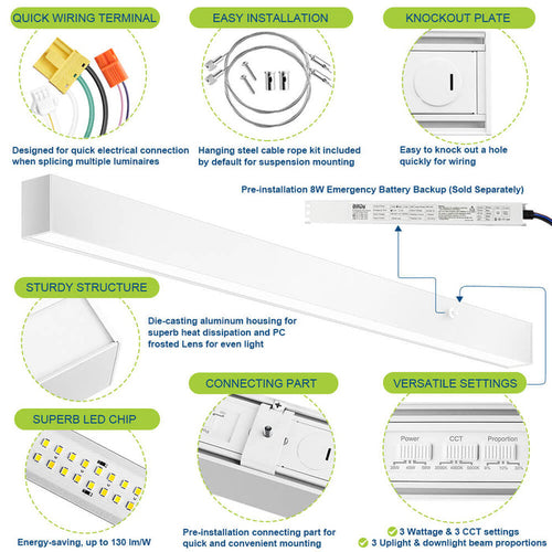 4 FT Architectural Linear Light LED Linear Fixture product details