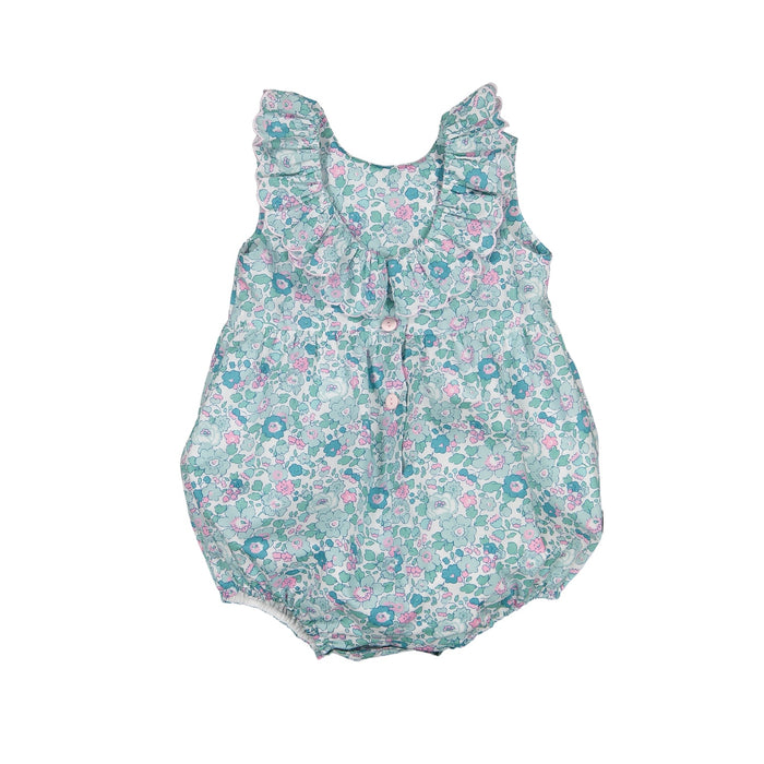 Aqua Liberty Betsey Girl Romper