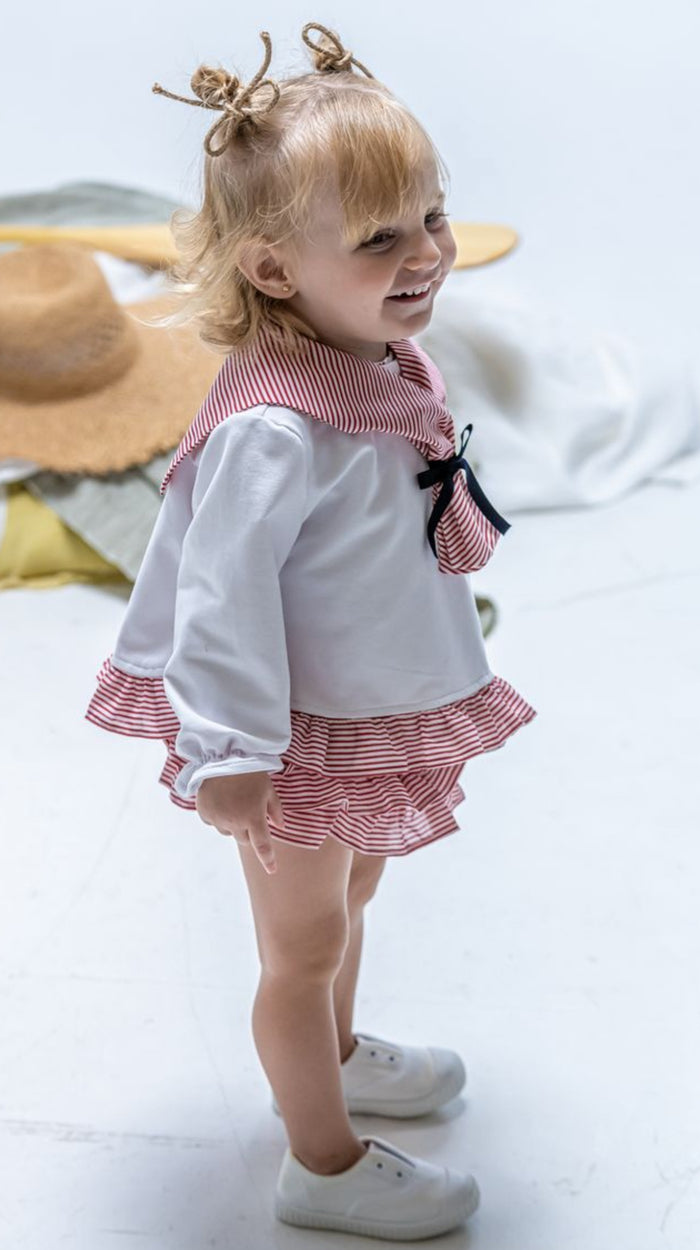 Bay Stripes Sailor Girl Sweater