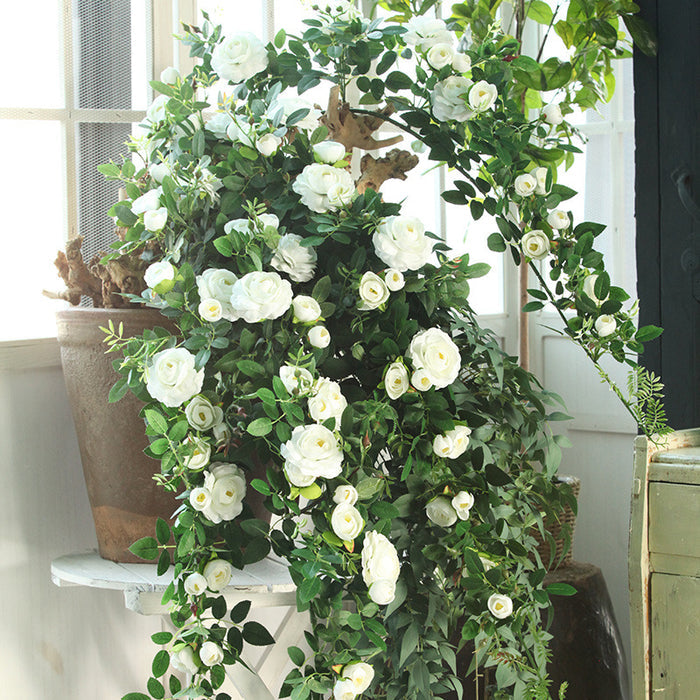 Bulk 50" Long Rose Hanging Flower Garlands for Garden Wedding Wholesale