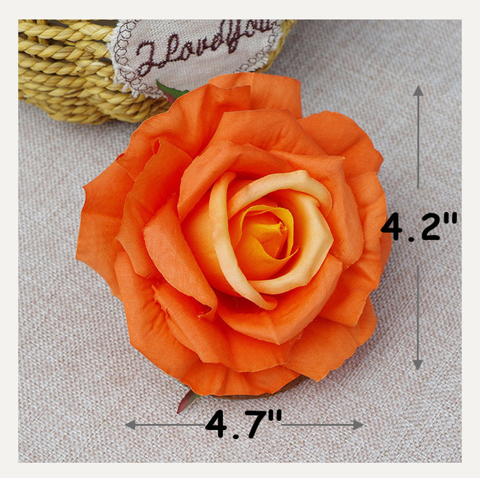 Bulk 7pcs Avalanche Rose Silk Flower Heads for DIY Crafts Wholesale