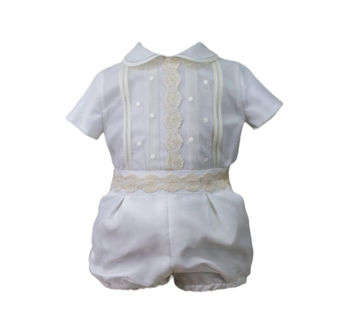 Carola Boys Ivory 2-piece Set