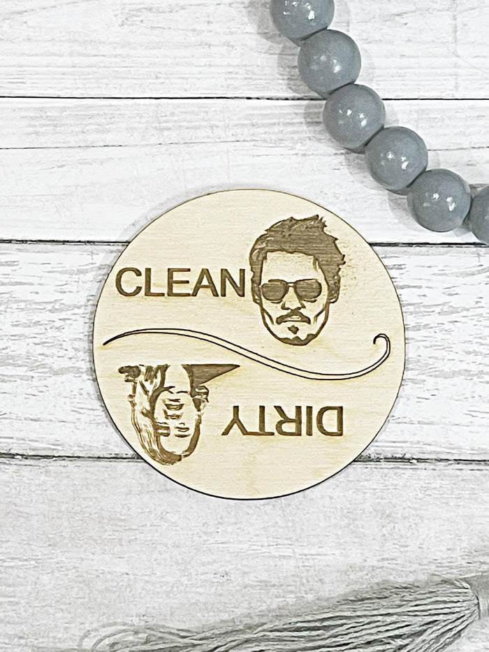 Clean dirty Johnny depp dishwasher magnet