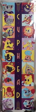 Cuphead (Foil) by Dave Perillo, 12" x 36" Screen Print