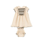 Ericka Black and Beige Girl 2-Piece Set