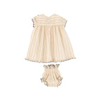 Ericka Black and Beige Girl 2-Piece Set
