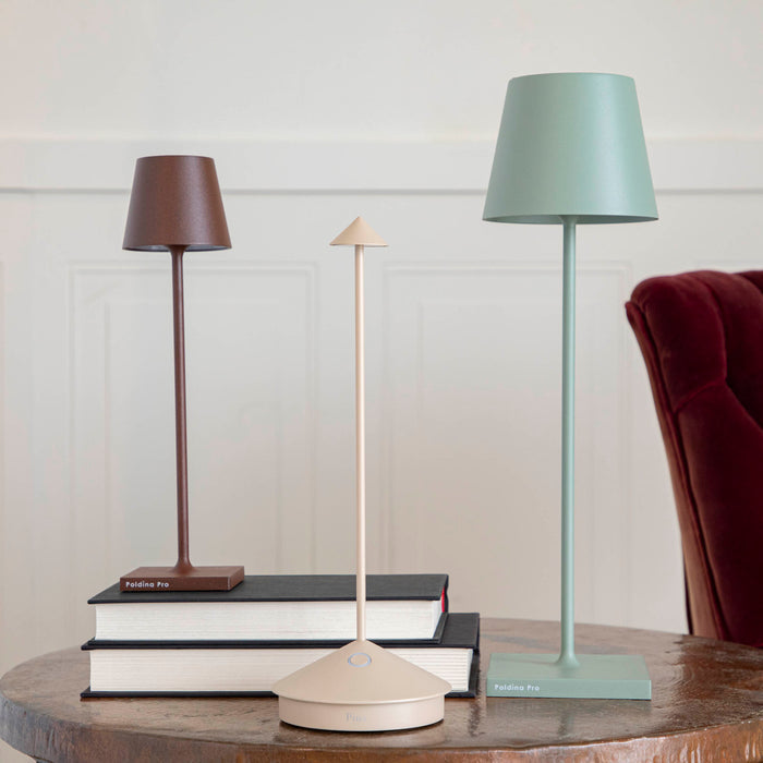 Glossy Gold Micro Cordless Lamp