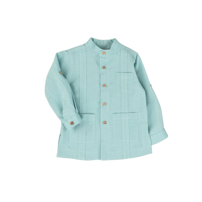 Guayabera Linen Boy Long Sleeve Shirt