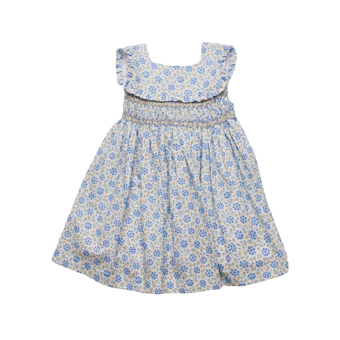 Hydrangeas Handsmocked Sleeveles Dress