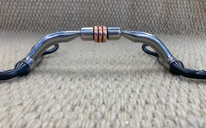 BIT - MB25 - Myler Seven Shank Sweet Iron Low Port Comfort Snaffle