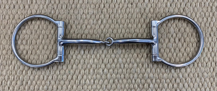 BIT - MB01 - Myler D-Ring Sweet Iron Snaffle 3/8" Stainless