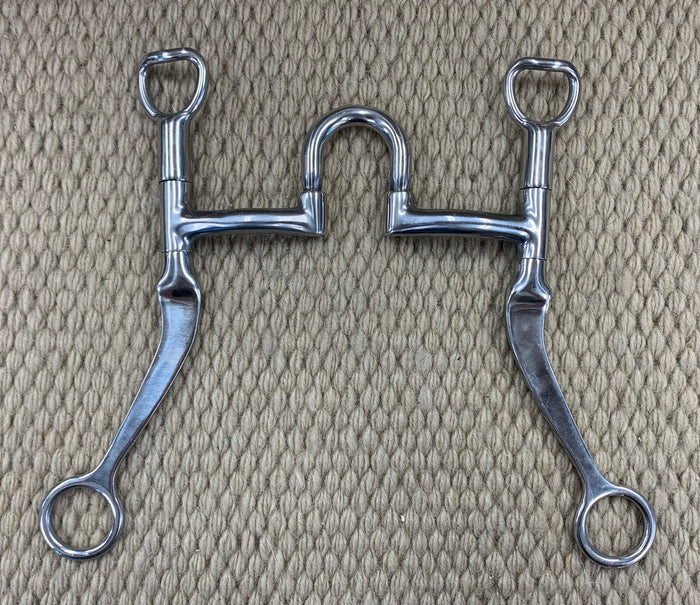 BIT - MB36 - Myler Flat Shank Sweet Iron Correctional Stainless