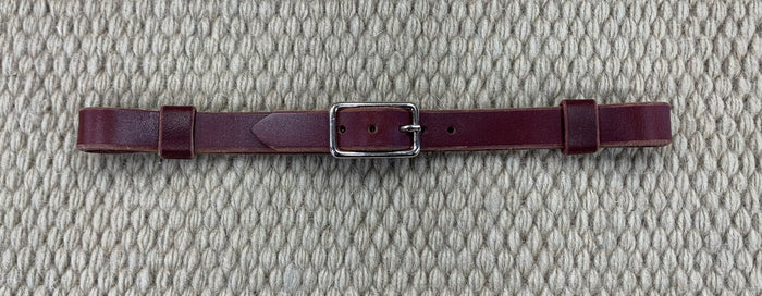 CURB STRAP - CS28 - 5/8" Latigo w/ One Buckle