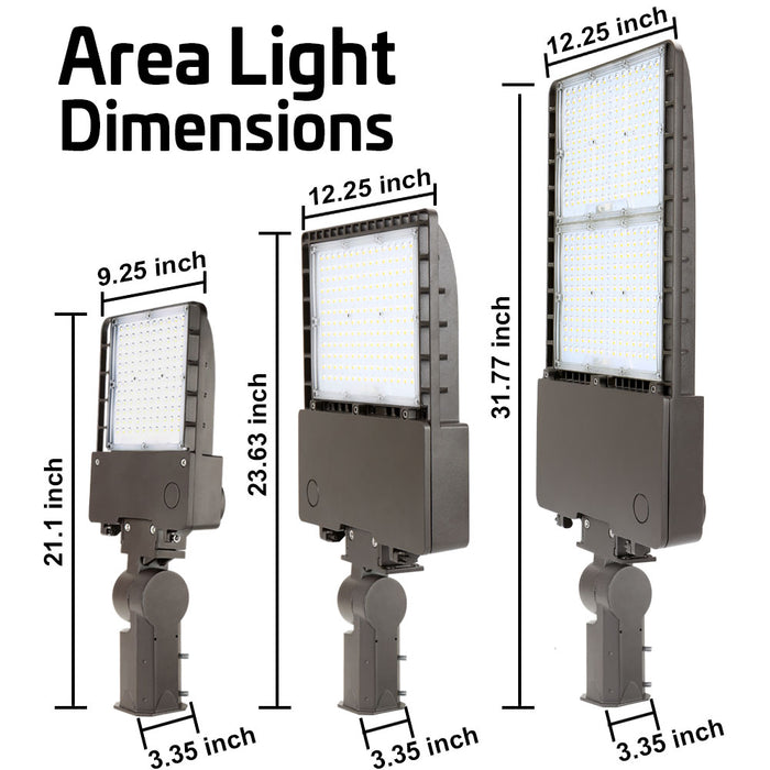 Konlite LED Outdoor Area Light - 70W - Type IV - 9,450 Lumens - 5000K - 120-277V - 150W Equal