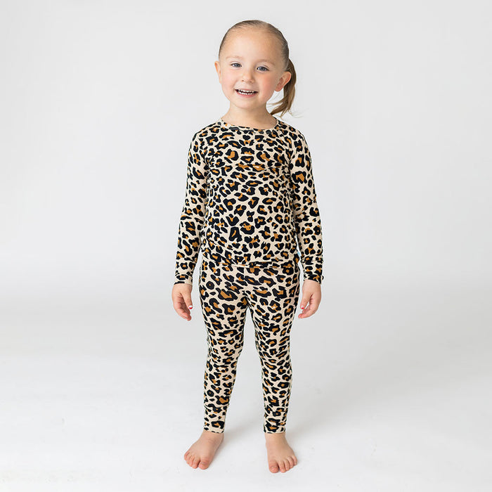 Lana Leopard Tan Classic Pajama Set