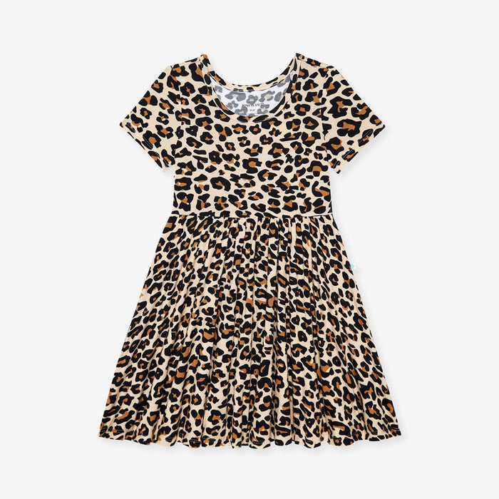 Lana Leopard Tan Twirl Dress