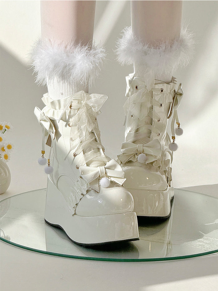Lolita Platform Round-Toe Martin Boots