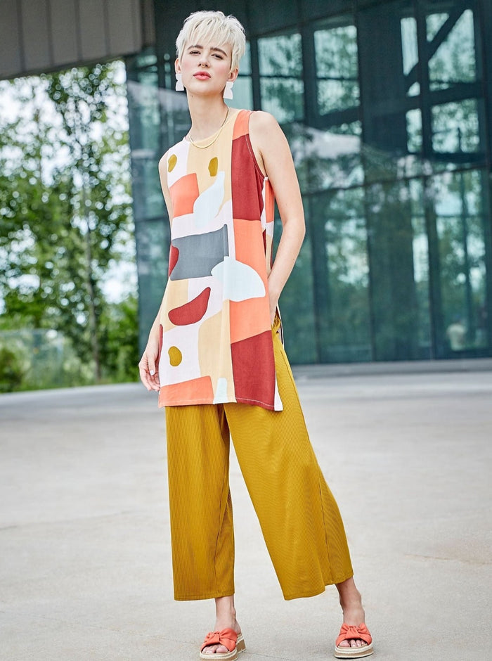 Pantalon charteuse. MELOW. Montreal designer boutique.