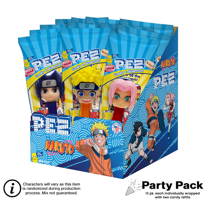 Naruto PEZ Party Pack (12 pack - each Individually wrapped)