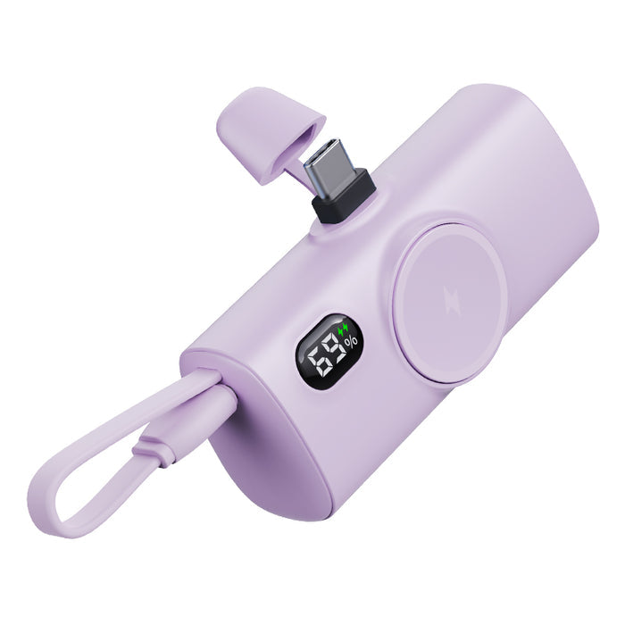 NexTECH® | Mini Capsule Power Bank with Wireless Watch Charger
