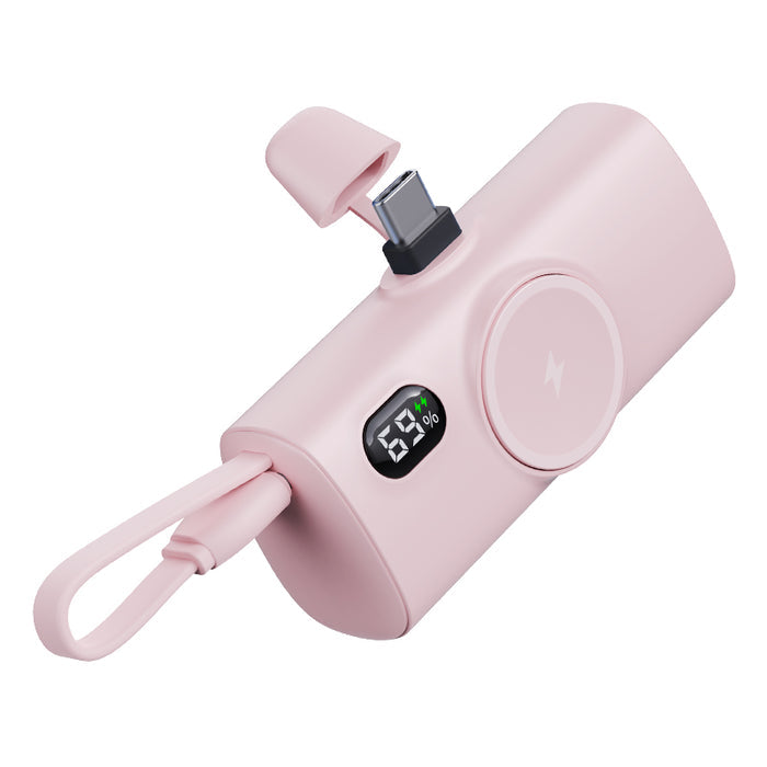NexTECH® | Mini Capsule Power Bank with Wireless Watch Charger