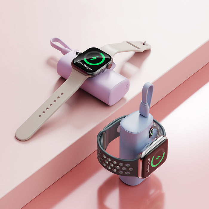 NexTECH® | Mini Capsule Power Bank with Wireless Watch Charger