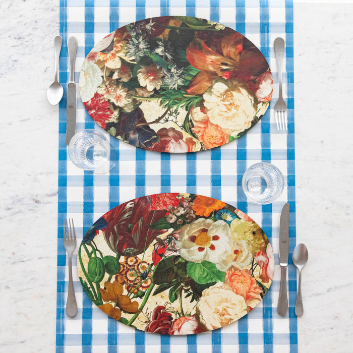 Oval Flemish Flowers Placemat