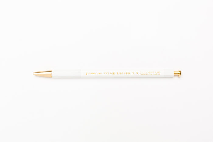 Penco Prime Timber Brass Lead Holder - White