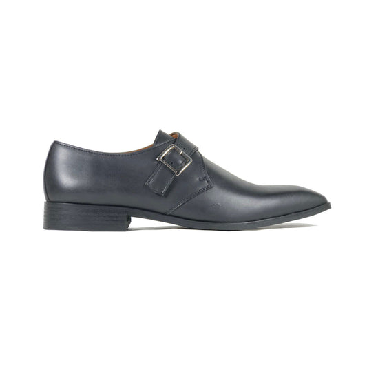 'Pierre' - vegan monk shoe in black by Zette Shoes - Vegan Style