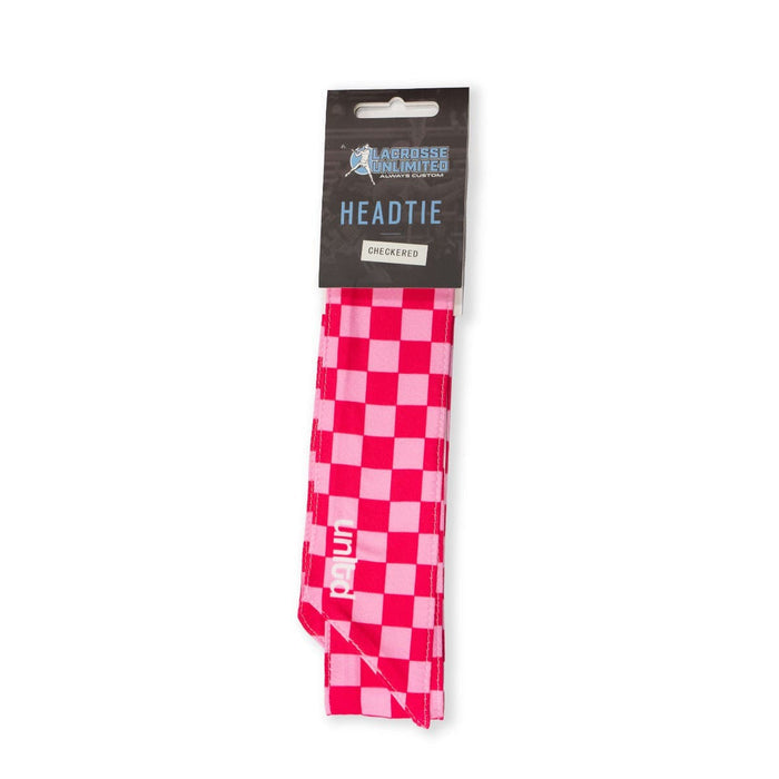 pink lacrosse check head tie