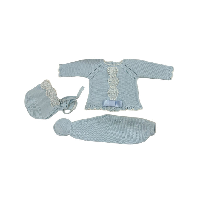 PREORDER Randalph Light Blue 3-piece Knitted Set (SHIPS OCTOBER)