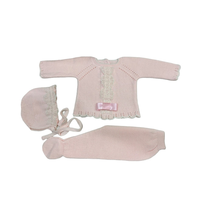 Randalph Pink 3-piece Knitted Set