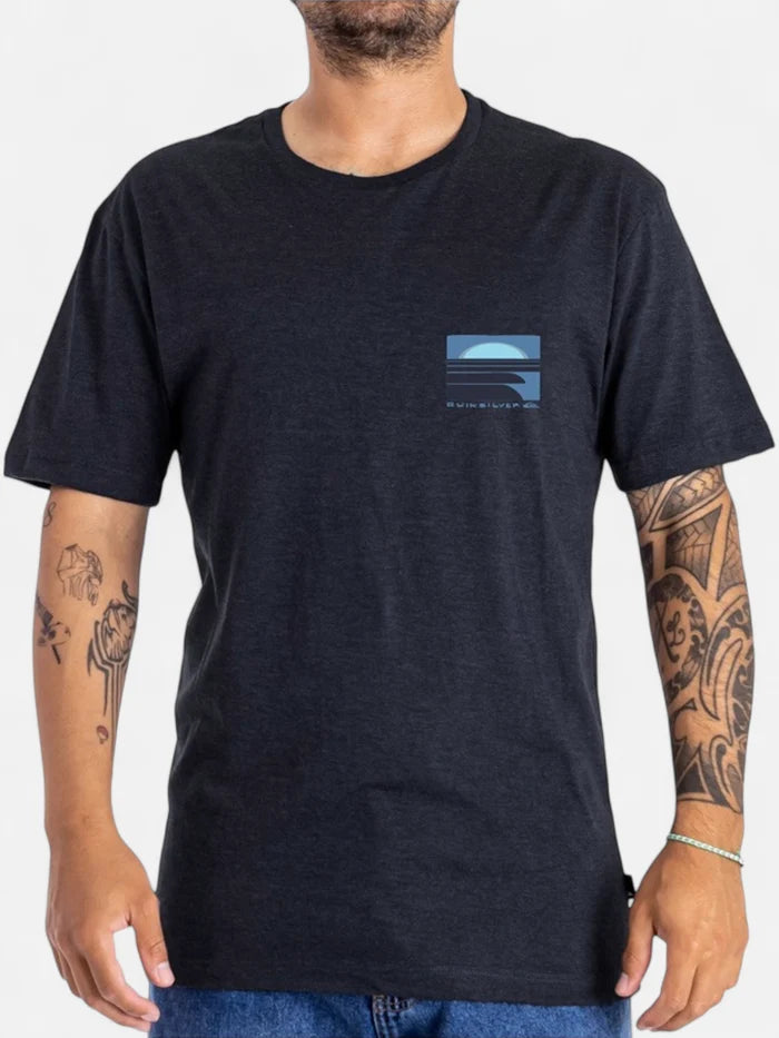 Remera Quiksilver Incoming Vig Gris Oscuro