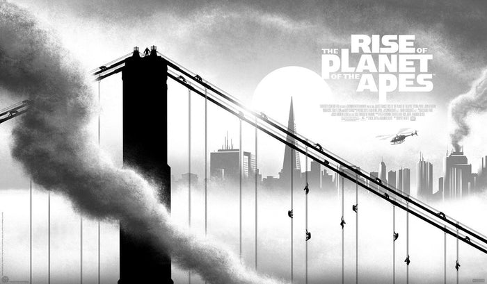 Rise of the Planet of the Apes by JC Richard, 36" x 21" Screen Print