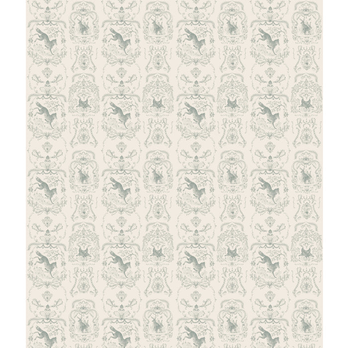 Slate Fable Toile Wallpaper