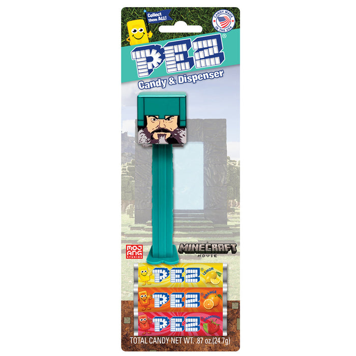 Steve PEZ Dispenser (A Minecraft Movie - Jack Black) PEZ.com Exclusive