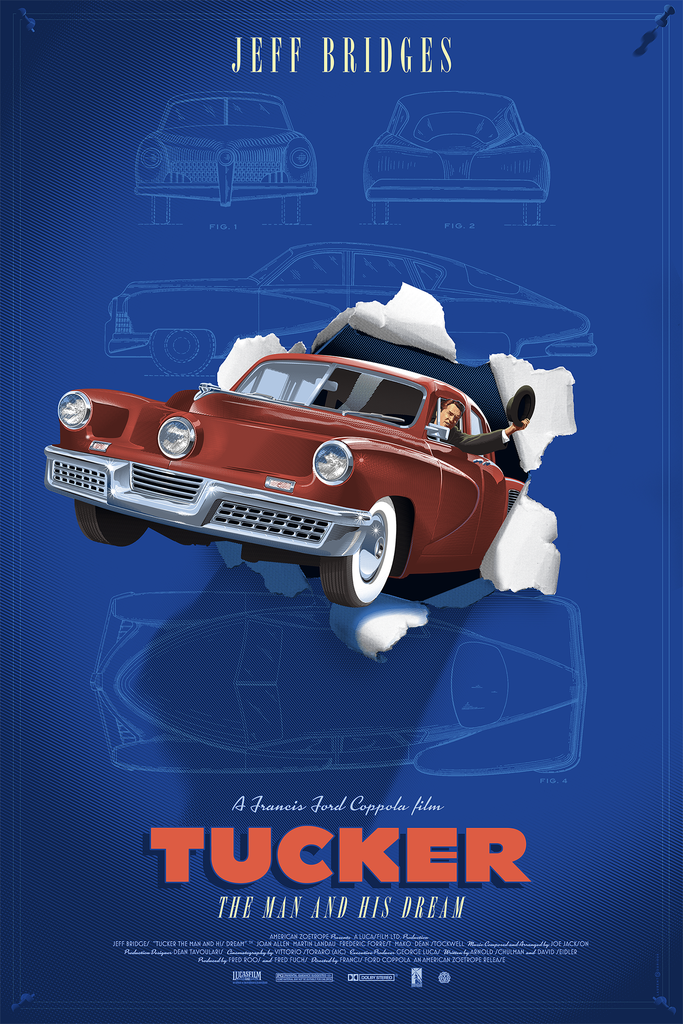Tucker: The Man and His Dream by Laurent Durieux, 24" x 36" Screen Print