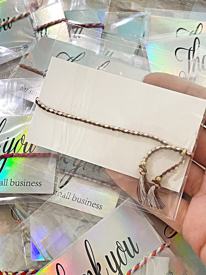 Wholesale | 20 pc increments | Thank you card with bracelet