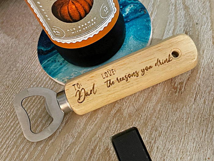Wholesale | wood bottle opener engraved